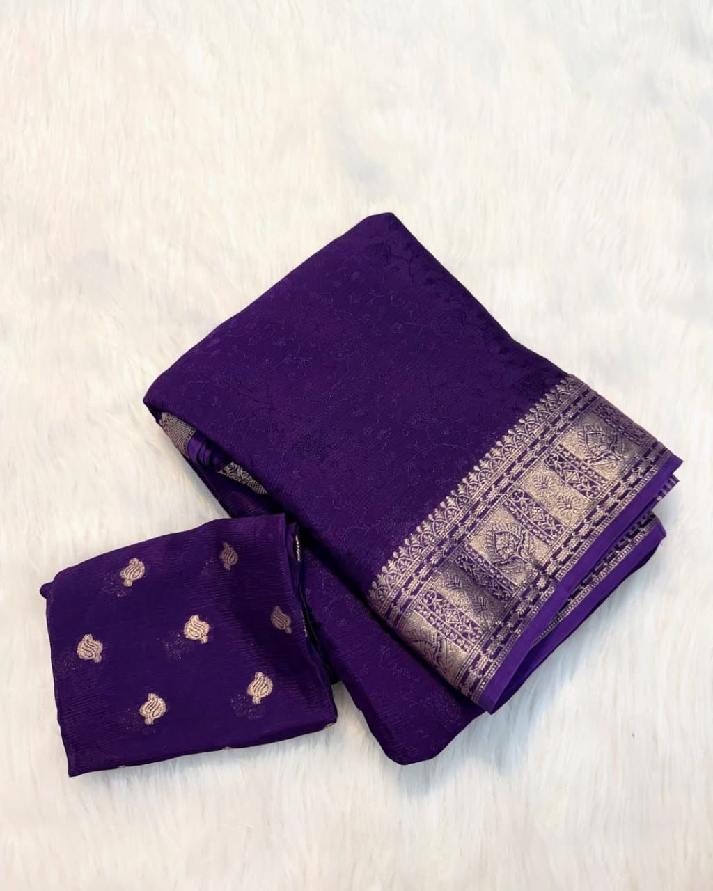 Product Image - Designer Georgette Wedding Saree with Sequins