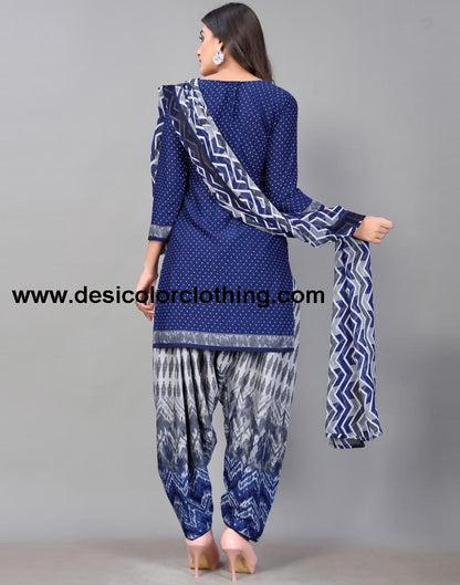Printed Unstitched Salwar Suit Material
