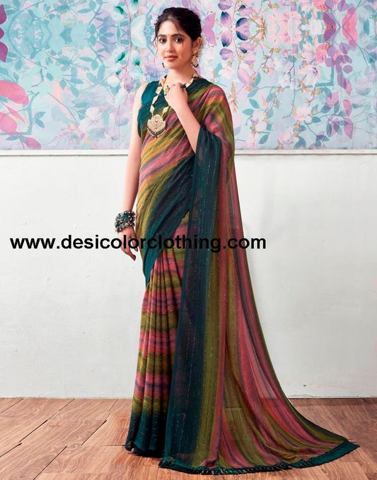 Rama Georgette Printed Sarees