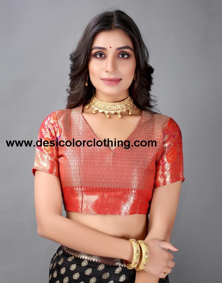 Golden And Green Silk Saree