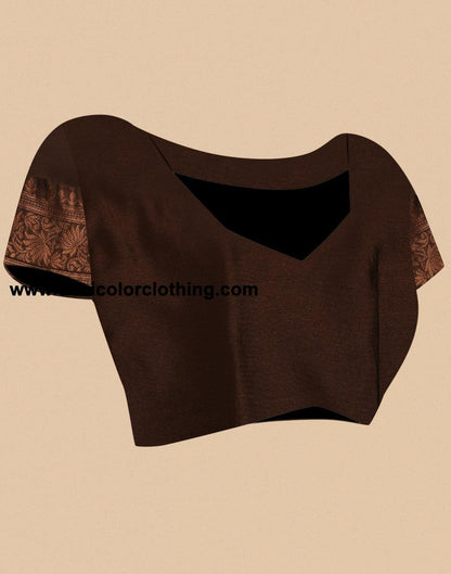Brown Silk Saree