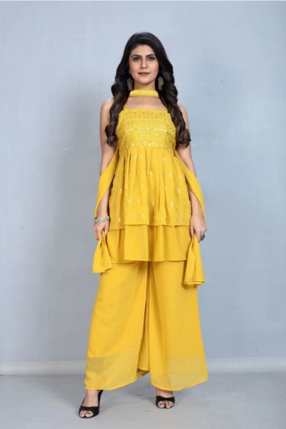 Product Image - Elegant Wedding Saree - Designer Fox Georgette