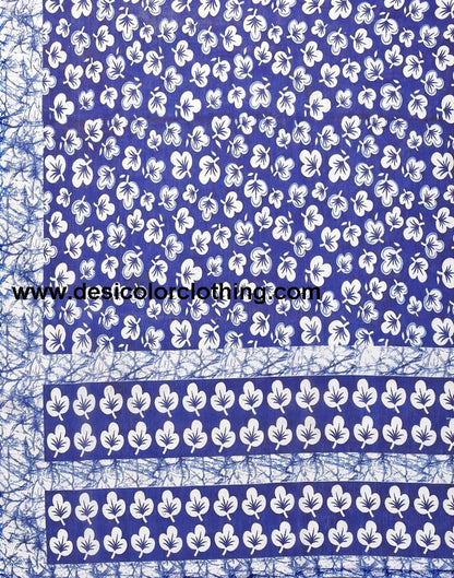 Blue Chiffon Printed Saree