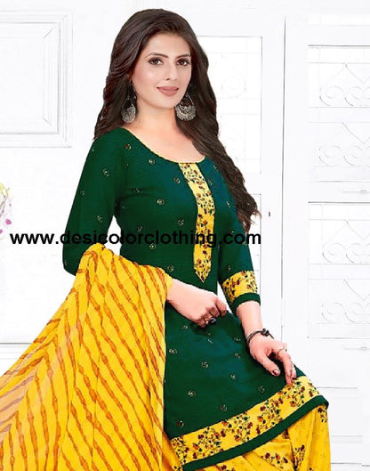 Printed Unstitched Salwar Suit Material