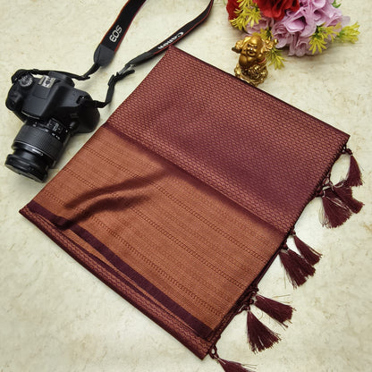 Product Image - Premium Copper Softy Silk Saree