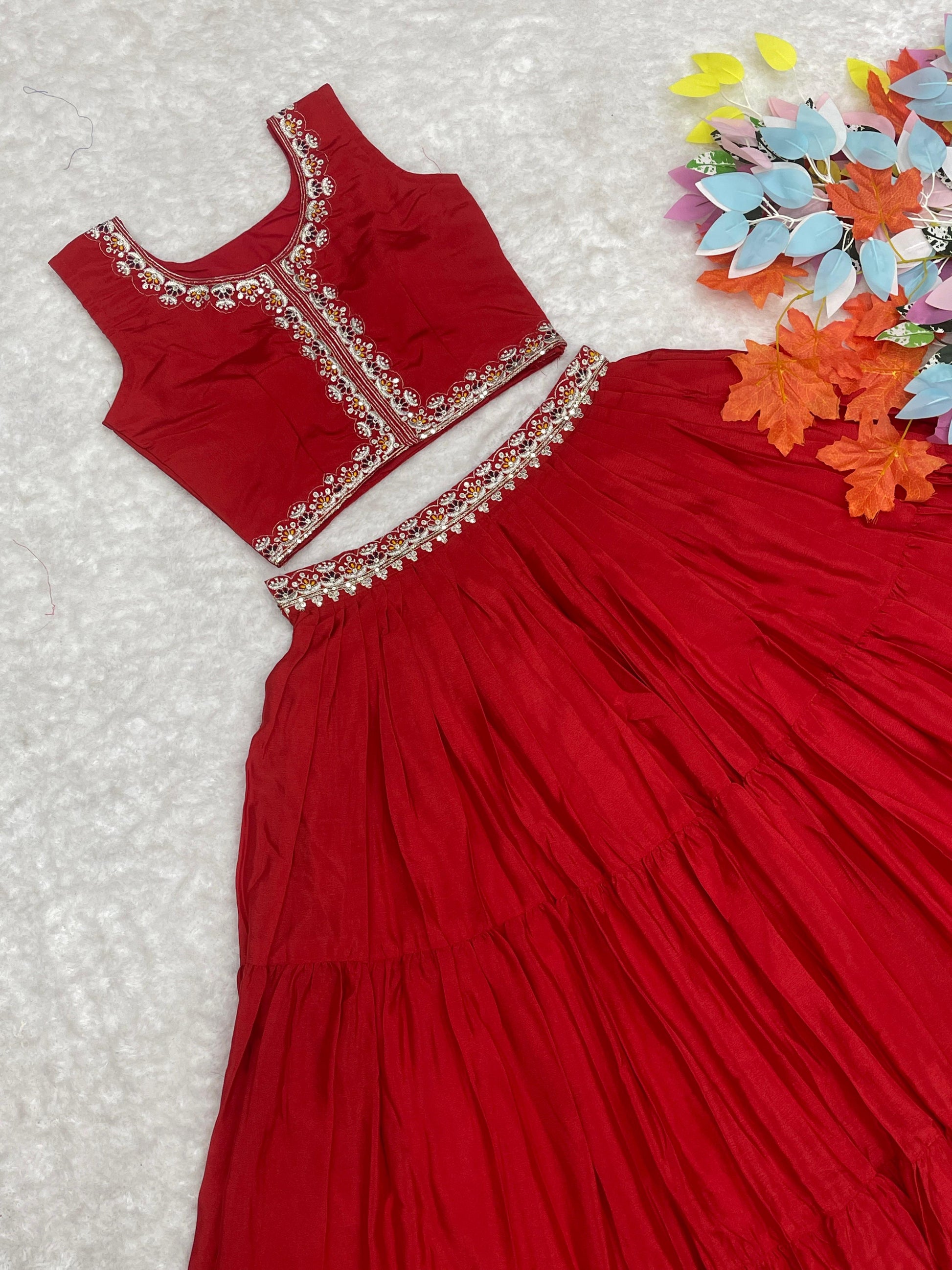 Product Image - Designer Bandhej Lehenga Choli & Shrug - Shree Ram Creation