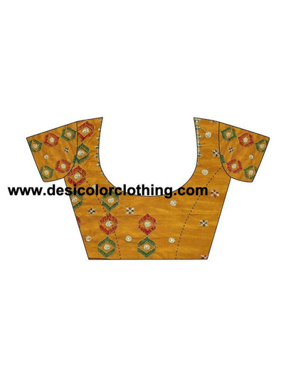 Green Chiffon Bandhani Saree