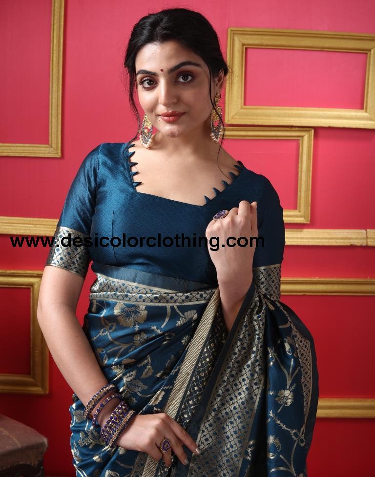 Rama Silk Plain Saree