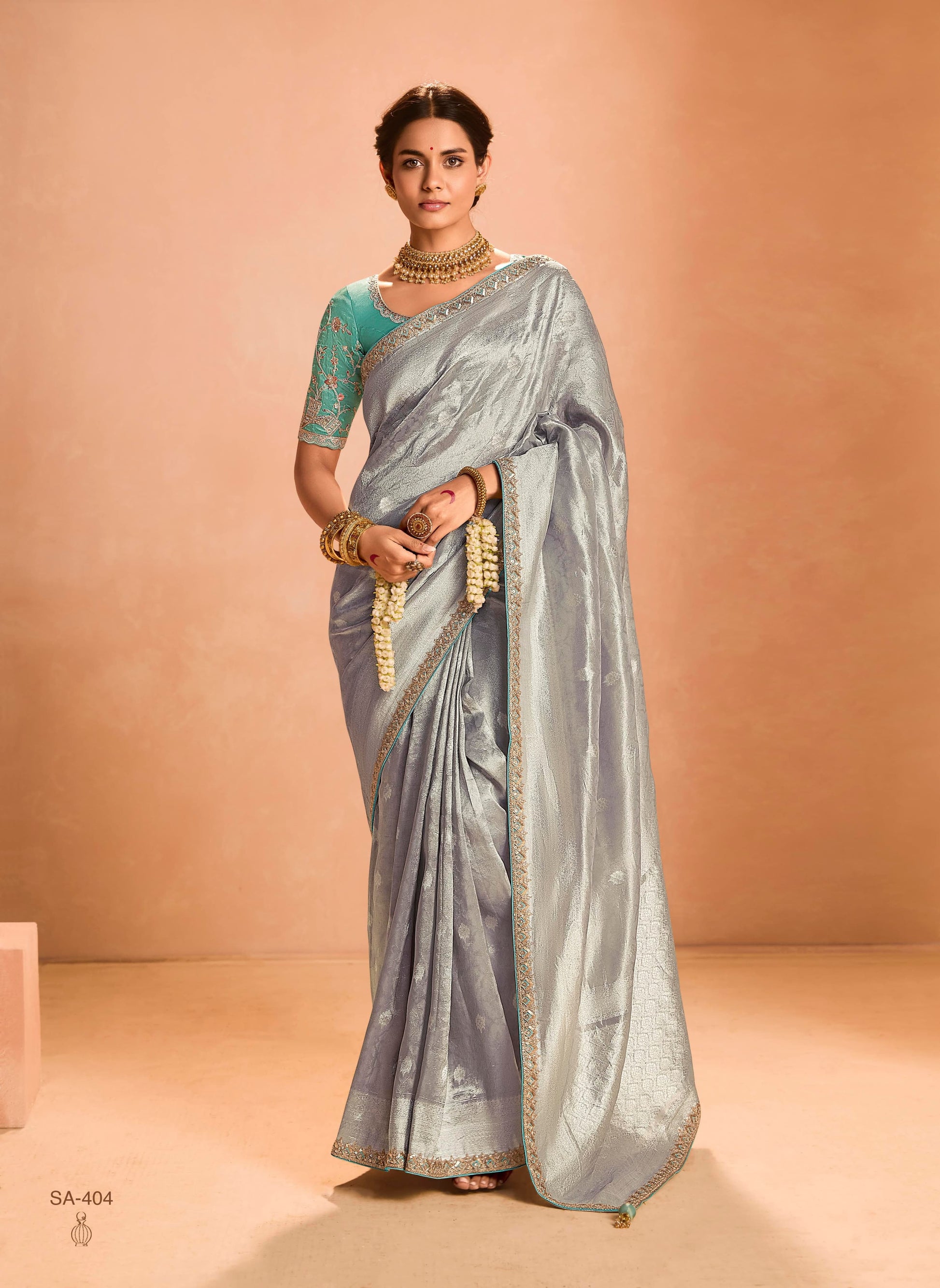 Product Image - Exquisite Soft Silk Saree with Dual Zari Weaving Design