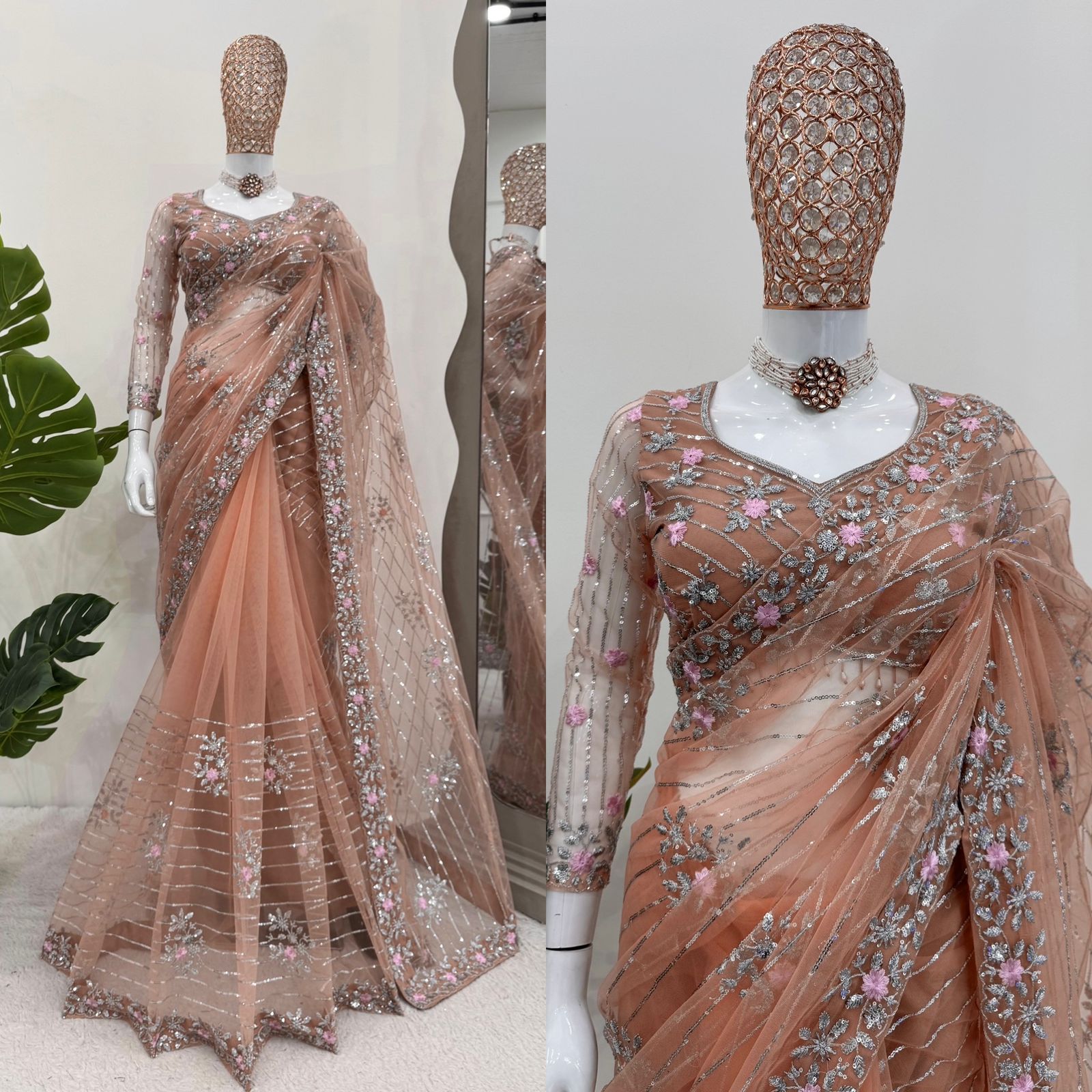 Product Image - Exquisite Designer Saree with Intricate Thred & Sequence Work