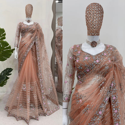 Product Image - Exquisite Designer Saree with Intricate Thred & Sequence Work