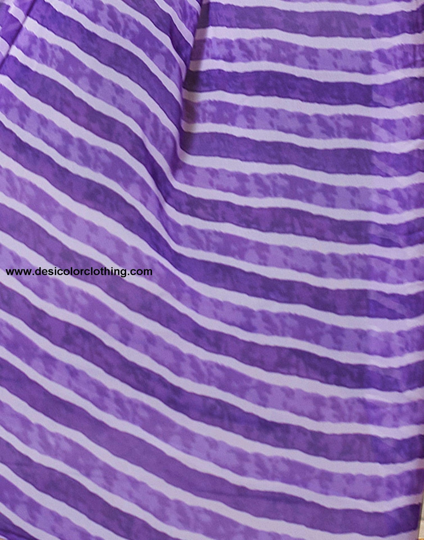 Purple Georgette Printed Ready to Wear Saree
