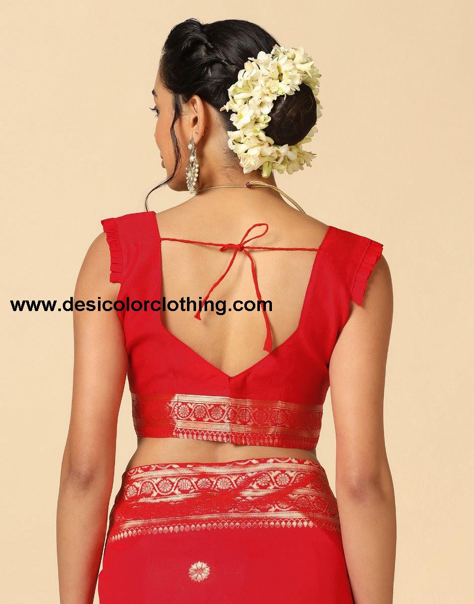 Red Silk Saree