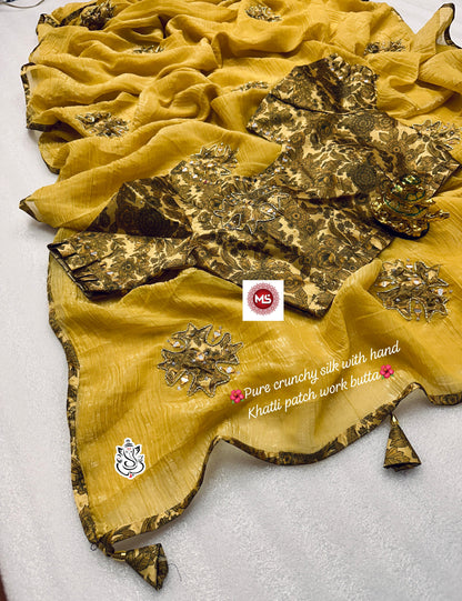 Product Image - MS Pure Crunchy Crush Saree - Ethnic Elegance
