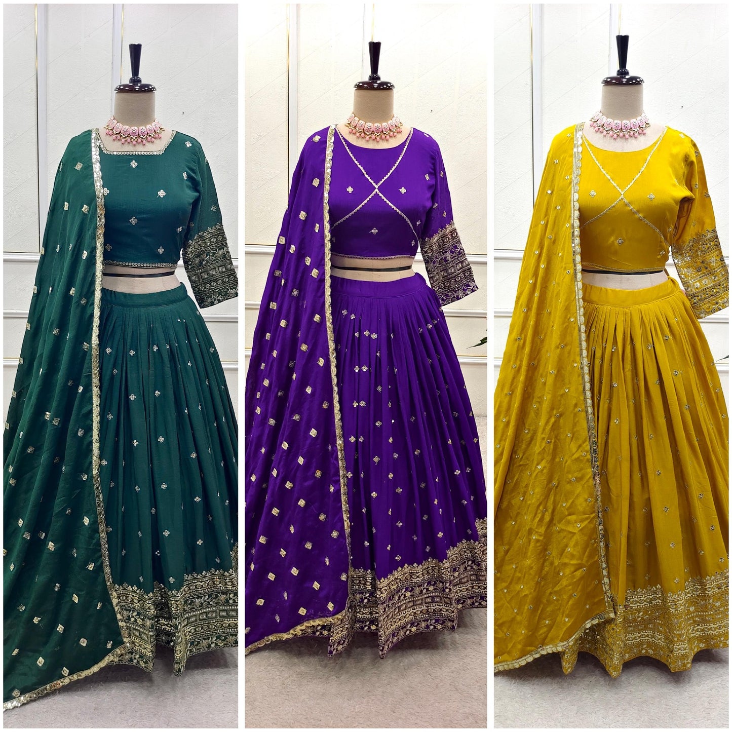 Product Image - Elegant Designer Fully Stitched Lehenga - 1