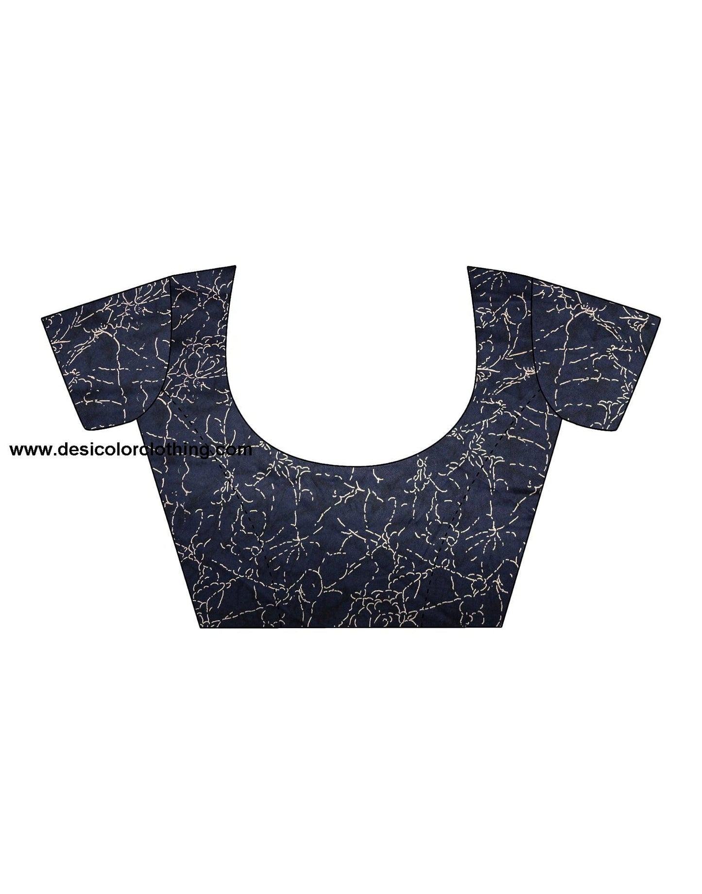 Blue Georgette Printed Saree