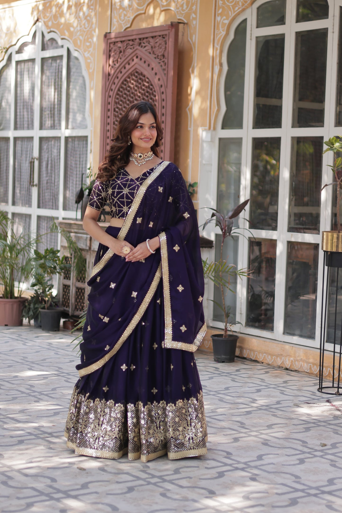 Product Image - Exquisite Rangoli Silk Lehenga Choli with Sequins and Embroidery
