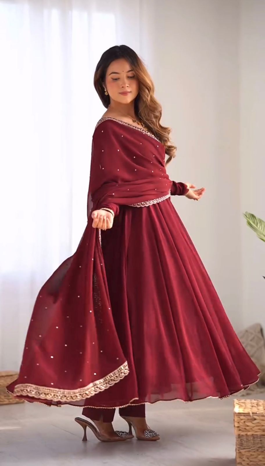 Product Image - Designer Kediya Style Lahenga Set - Ready to Wear Ethnic Wear