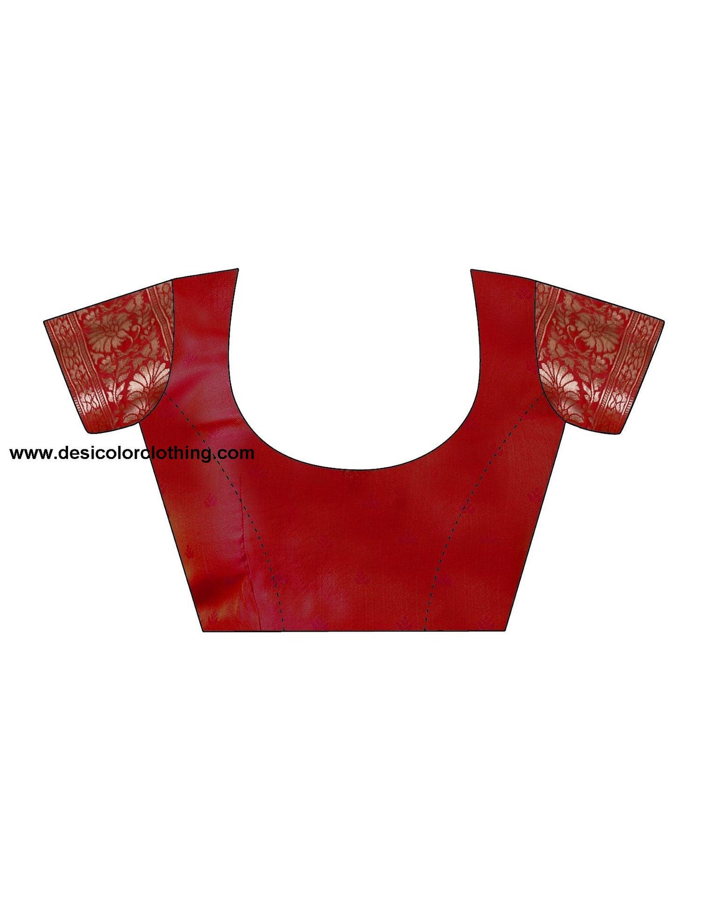Red Jacquard Silk Saree