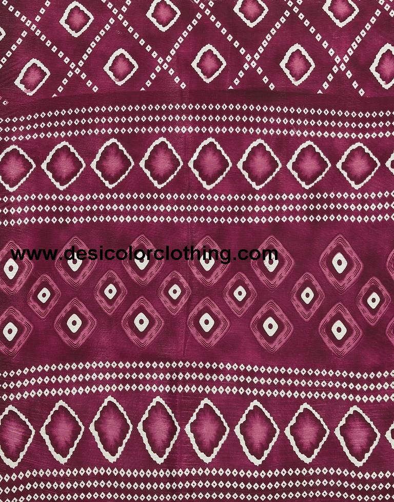 Wine Cotton Saree