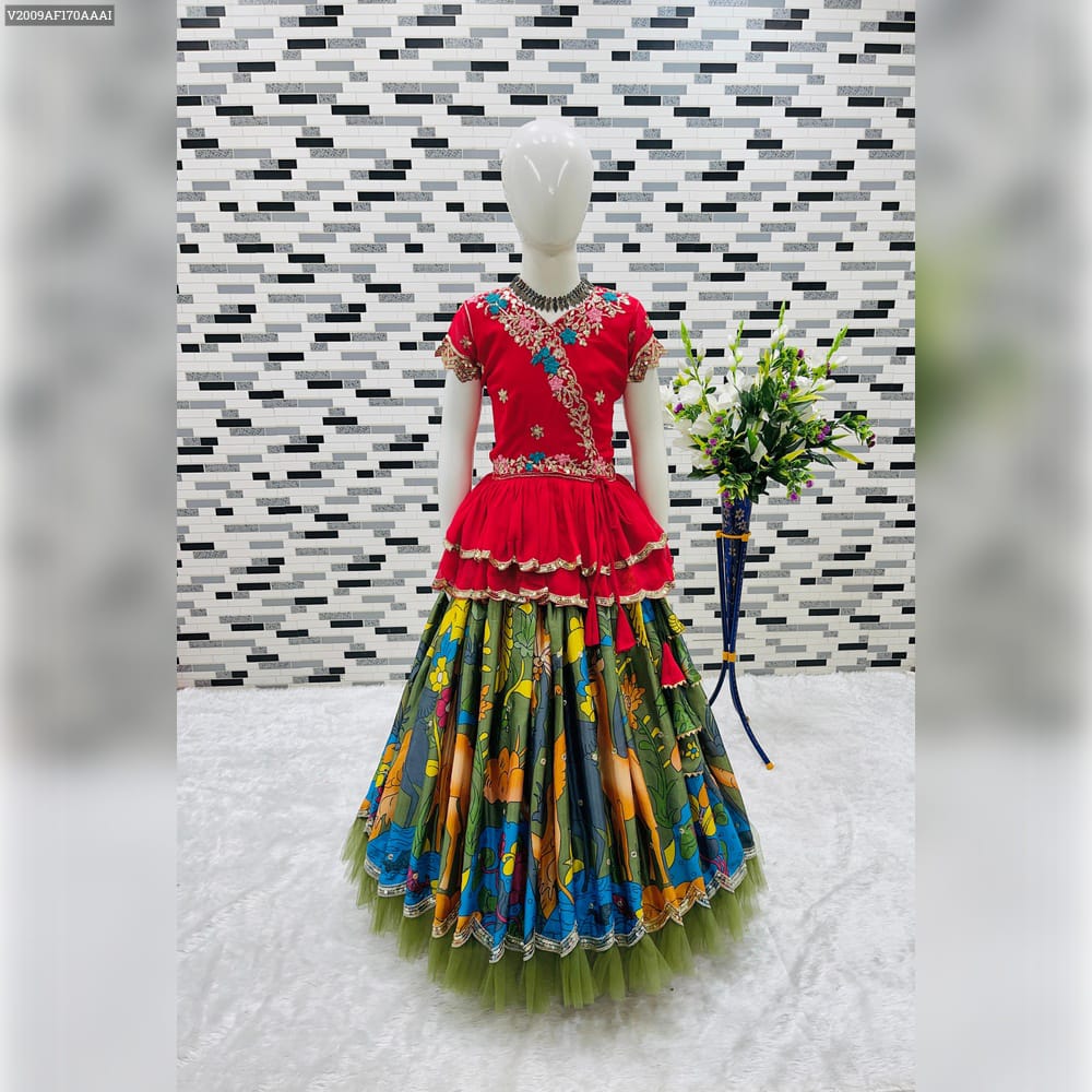 Product Image - Designer Kediya Style Lahenga Set - Ethnic Festive Wedding Wear