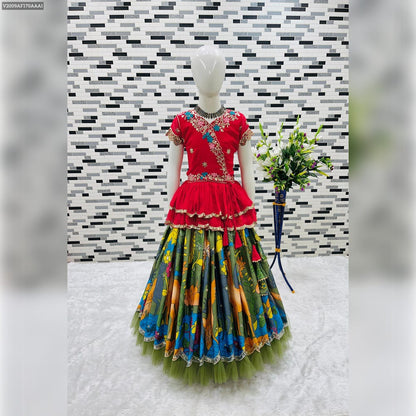 Product Image - Designer Kediya Style Lahenga Set - Ethnic Festive Wedding Wear