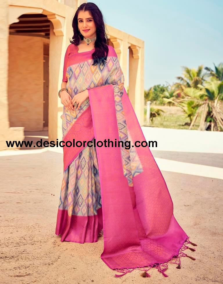 PinkWeaving Silk Printed Ready To Wear