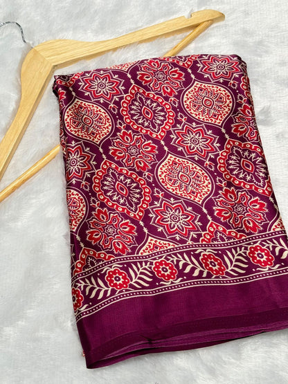 Product Image - Elegant Semi Gajji Bandhej Silk Saree - Perfect Ethnic Wear