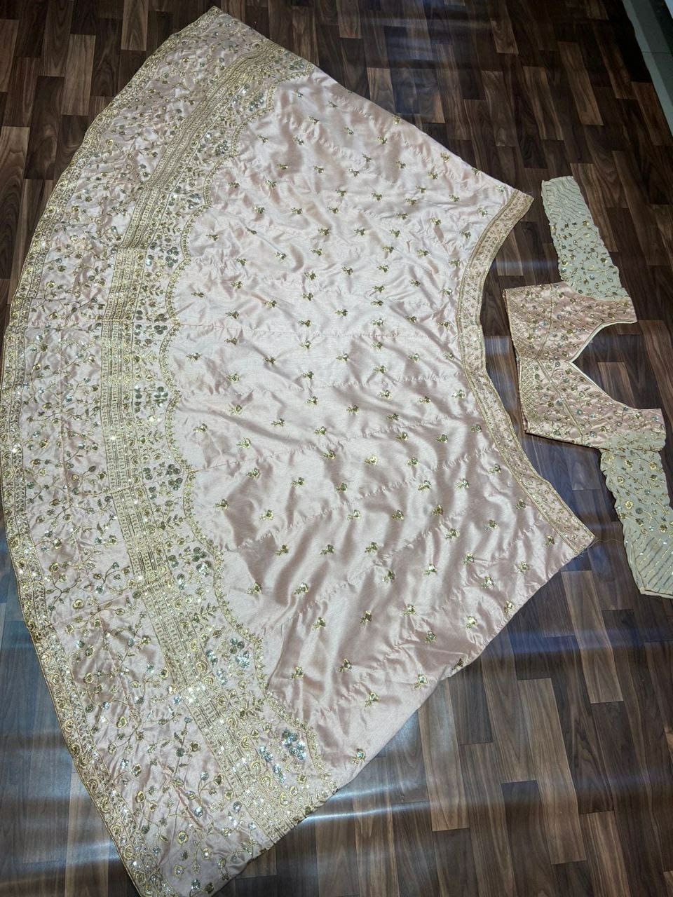Product Image - Exclusive Lehenga Collection: Designer Silk Lehenga with Georgette Dupatta