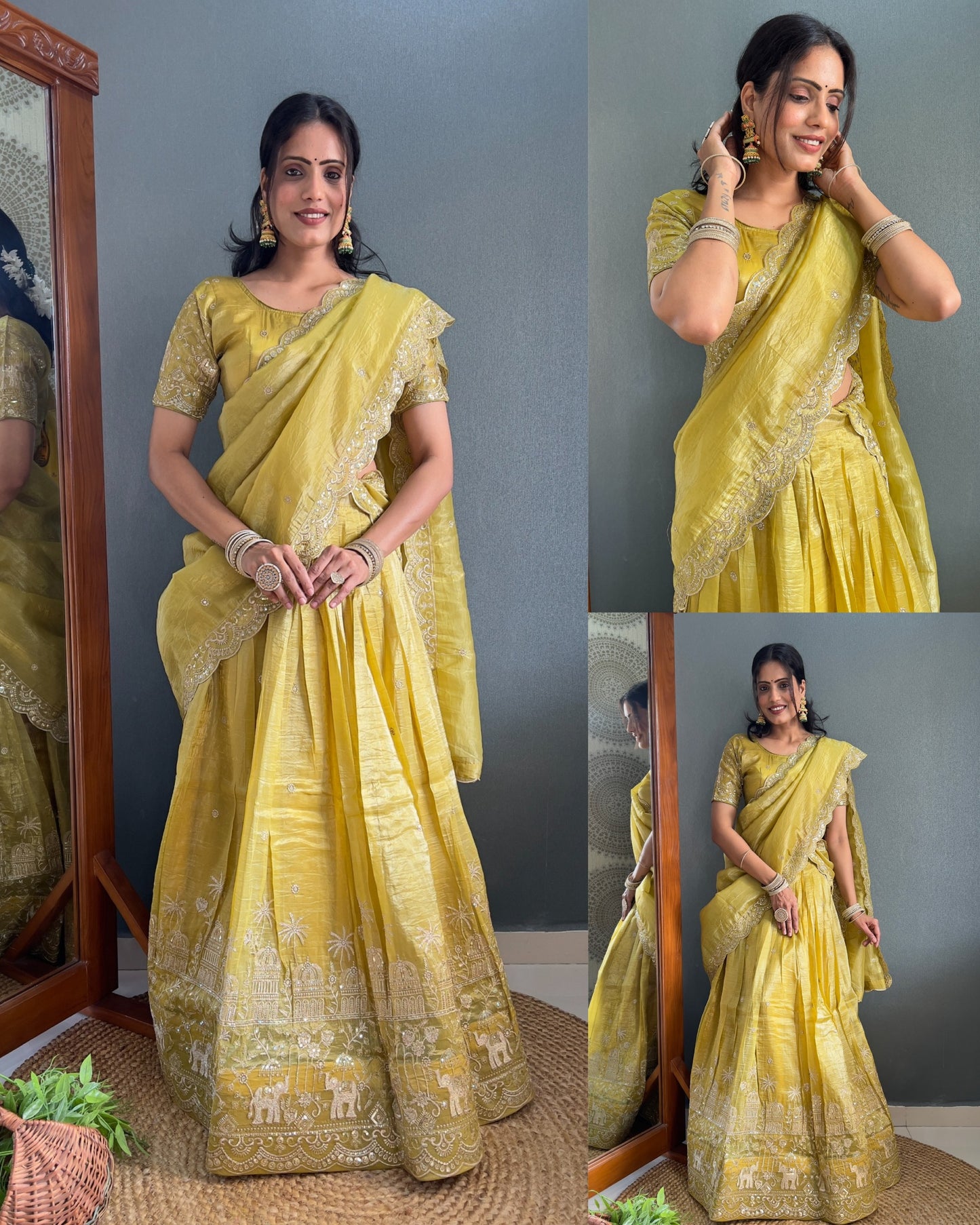 Product Image - Elegant Designer Lehenga Choli with Embroidered Dupatta