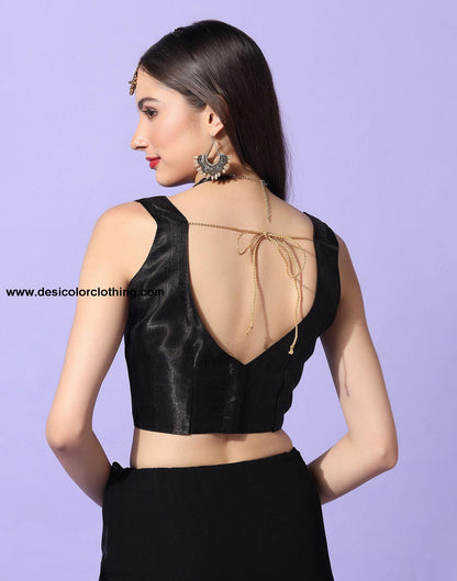 Black Embroidery Saree