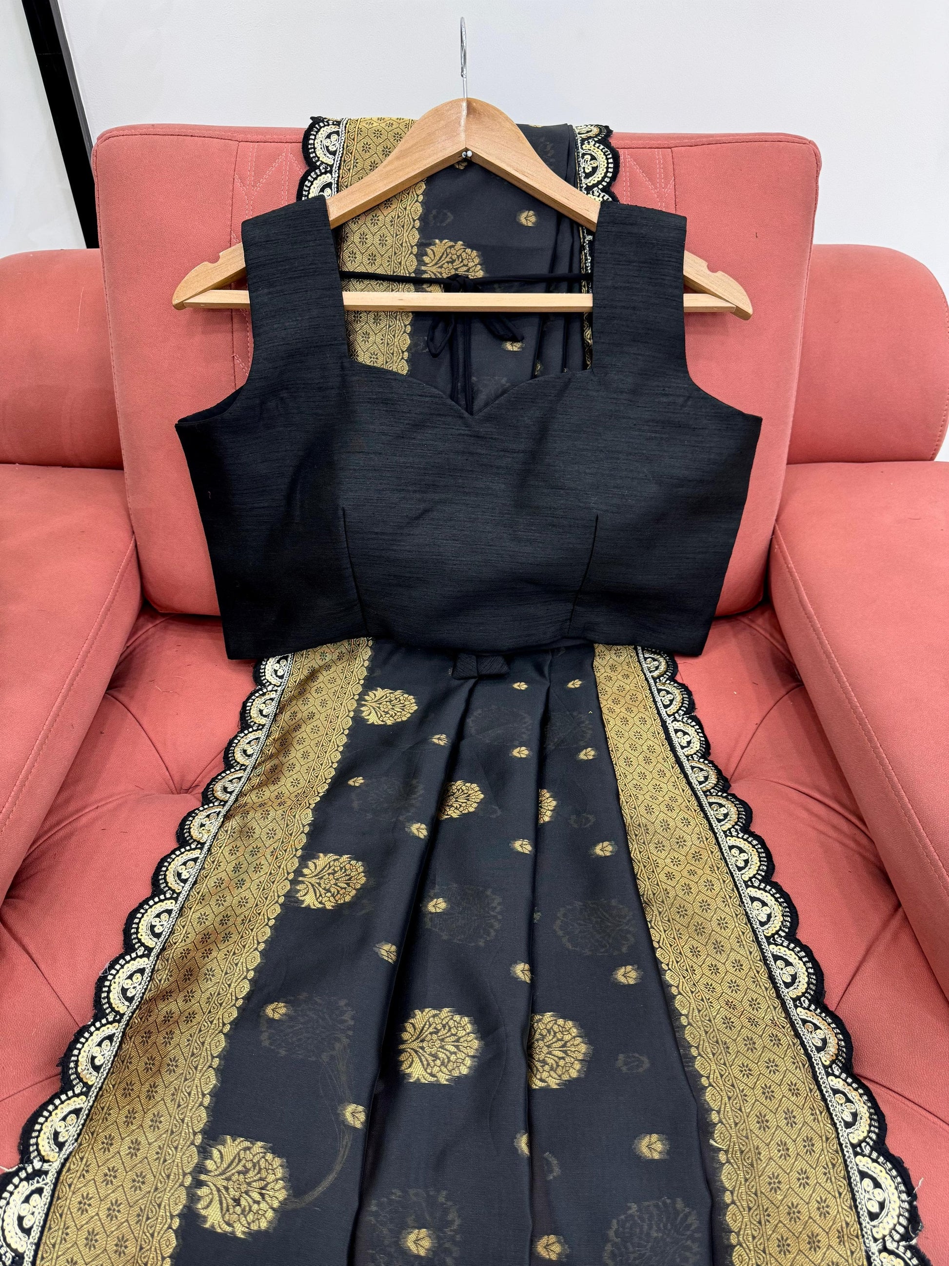 Product Image - Elegant Pure Georgette Designer Saree for Festive & Wedding Wear