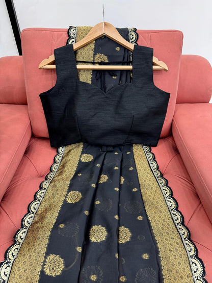Product Image - Elegant Pure Georgette Designer Saree for Festive & Wedding Wear