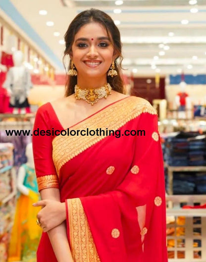 Red Silk Saree
