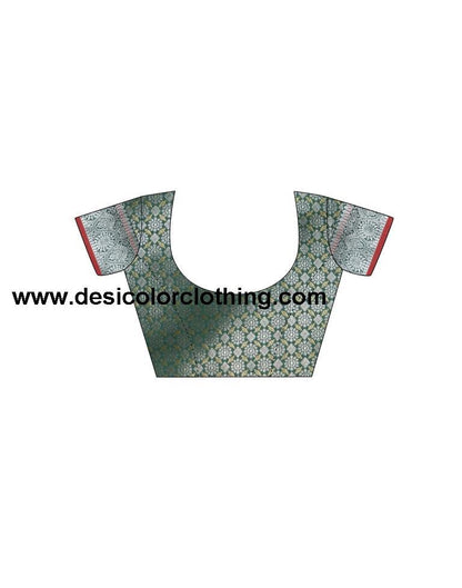 Sacramento Green Coloured Poly Silk Jacquard Saree | SLV1828S138