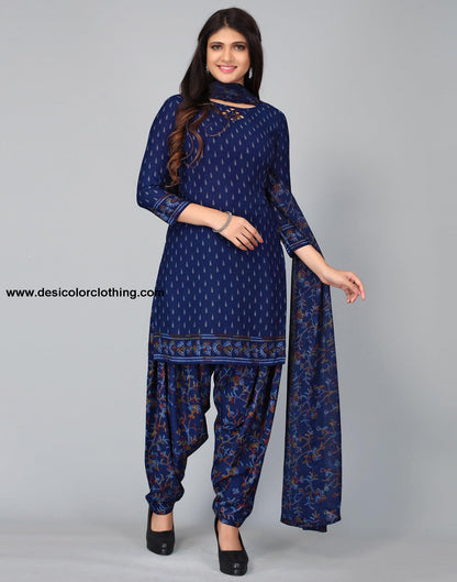 Printed Unstitched Salwar Suit Material