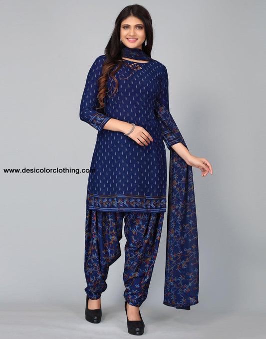 Printed Unstitched Salwar Suit Material