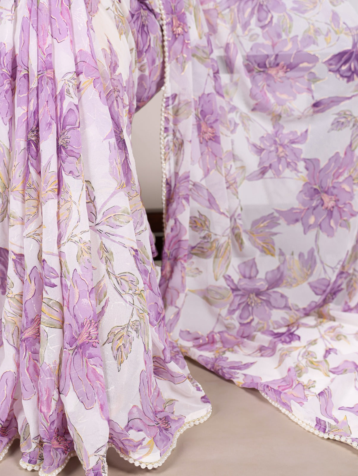 Product Image - Exquisite Designer Georgette Saree for Festive Wear