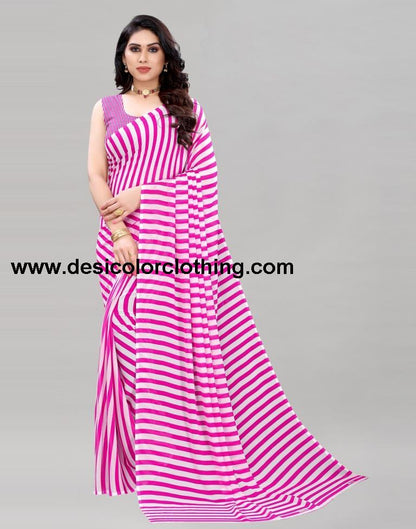 Pink Printed Saree | 2097S451