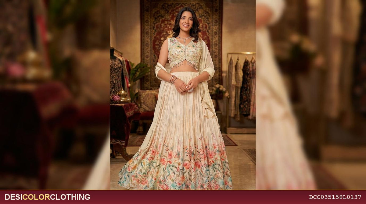 Product Image - Designer fully striched lehengas for wedding - 1