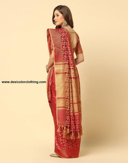 Red Banarasi Silk Saree