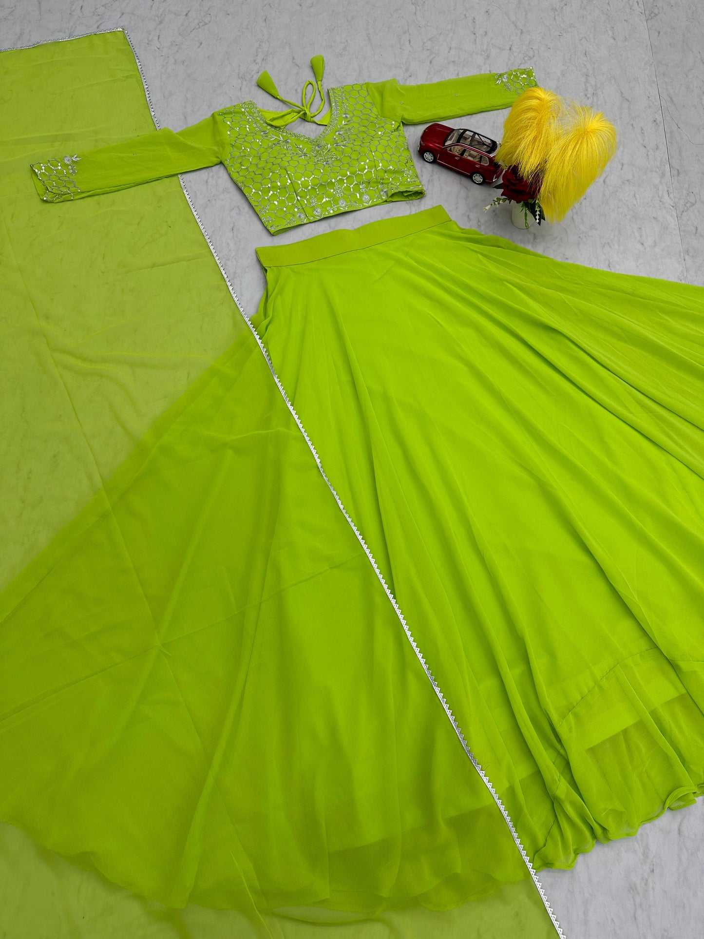 Product Image - Elegant Embroidered Lehenga Choli by Prisha Creation - PC-466
