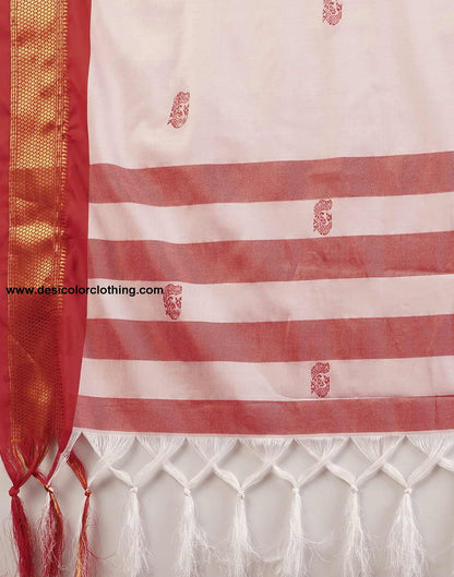Pink Kanjivaram Silk Woven Saree
