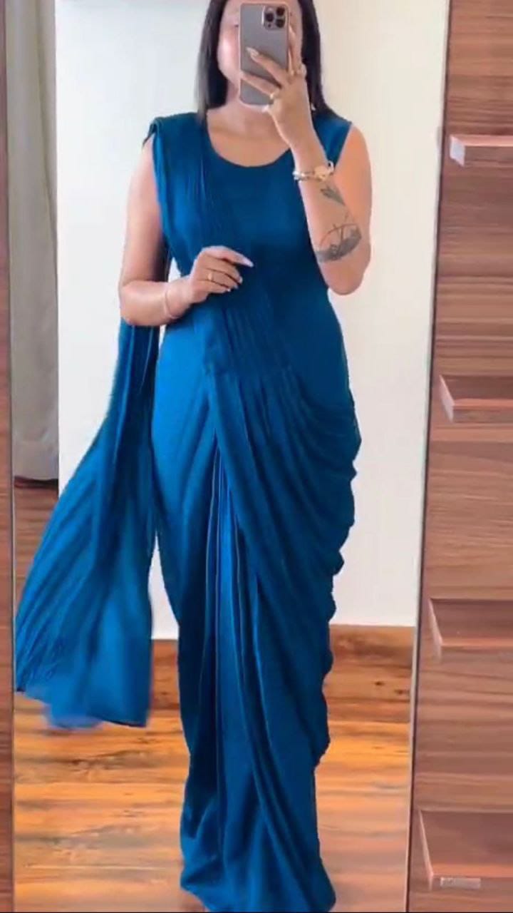 Product Image - Elegant Designer Gown with Koti and Dupatta | Festive Wear | Wedding Saree