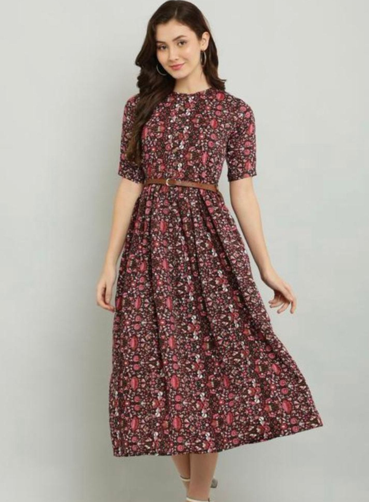 Product Image - Elegant Floral Maxi Dress - 1