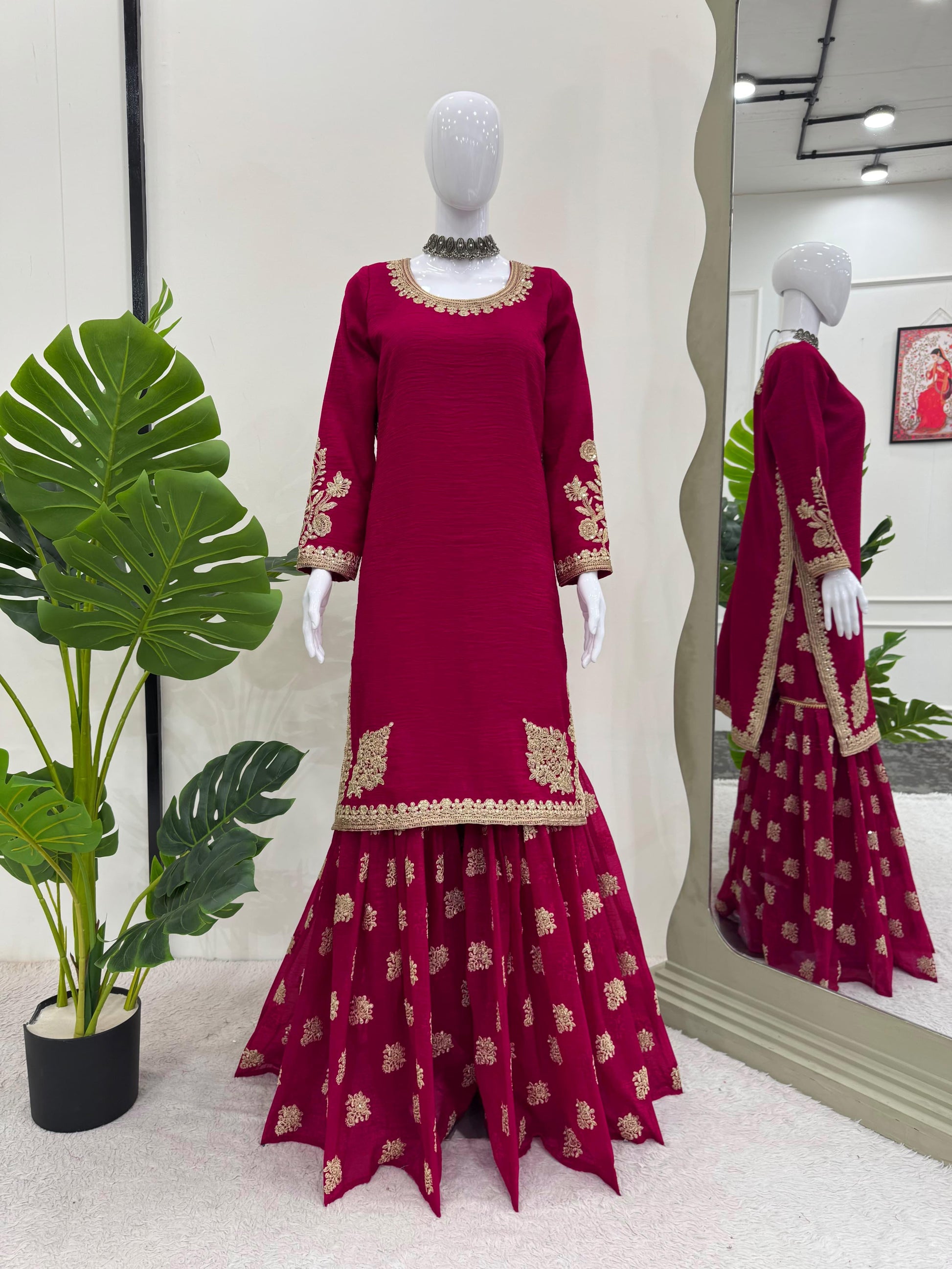 Product Image -   Designer Sharara Suit