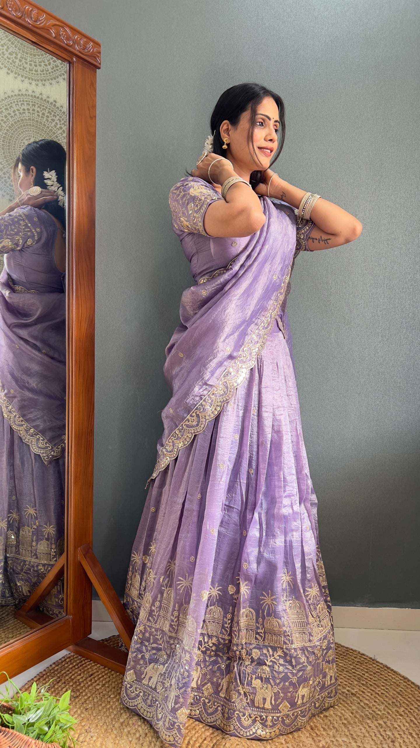 Product Image - Elegant Designer Lehenga Choli with Embroidered Dupatta