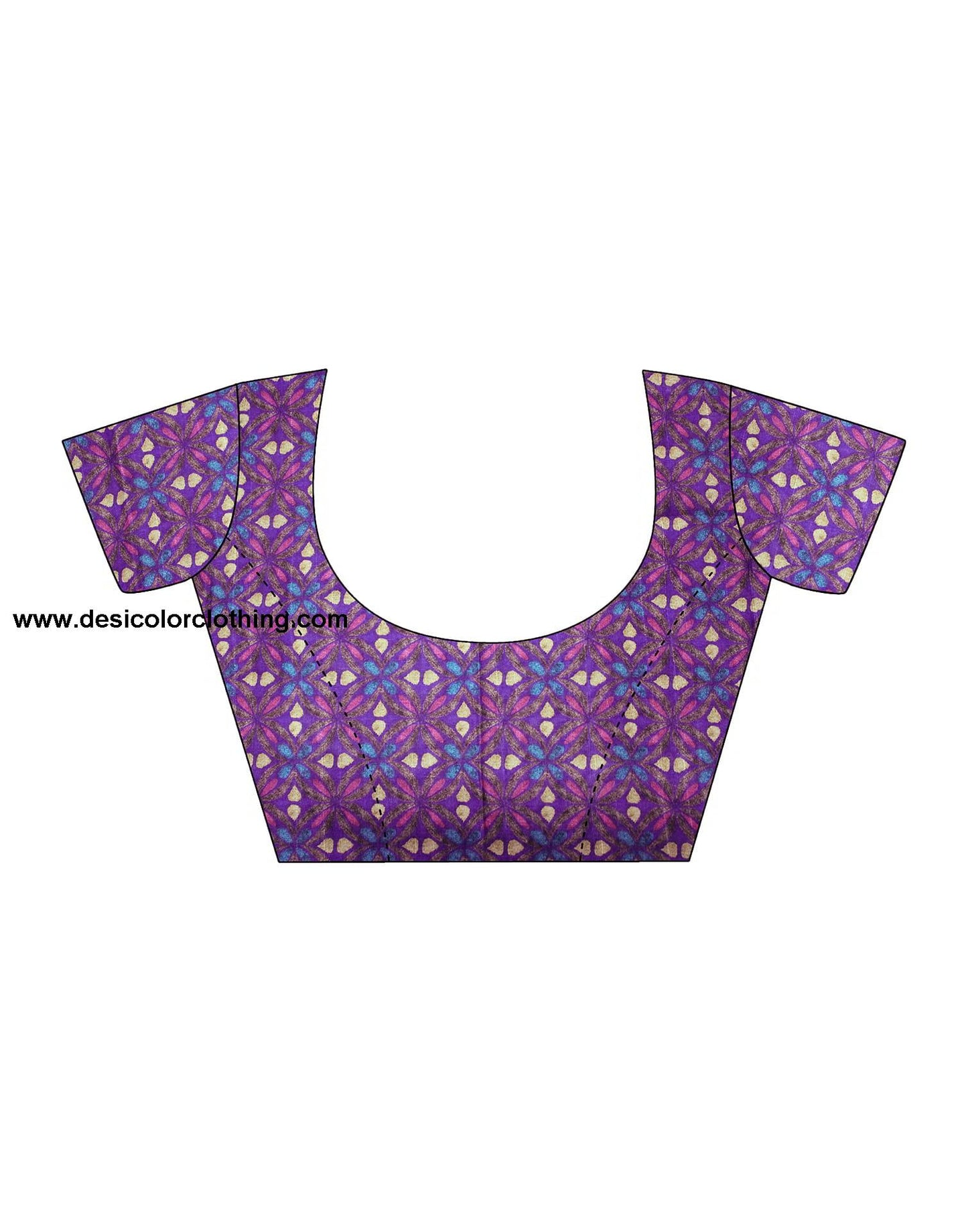 Purple Banarasi Georgette Woven Saree