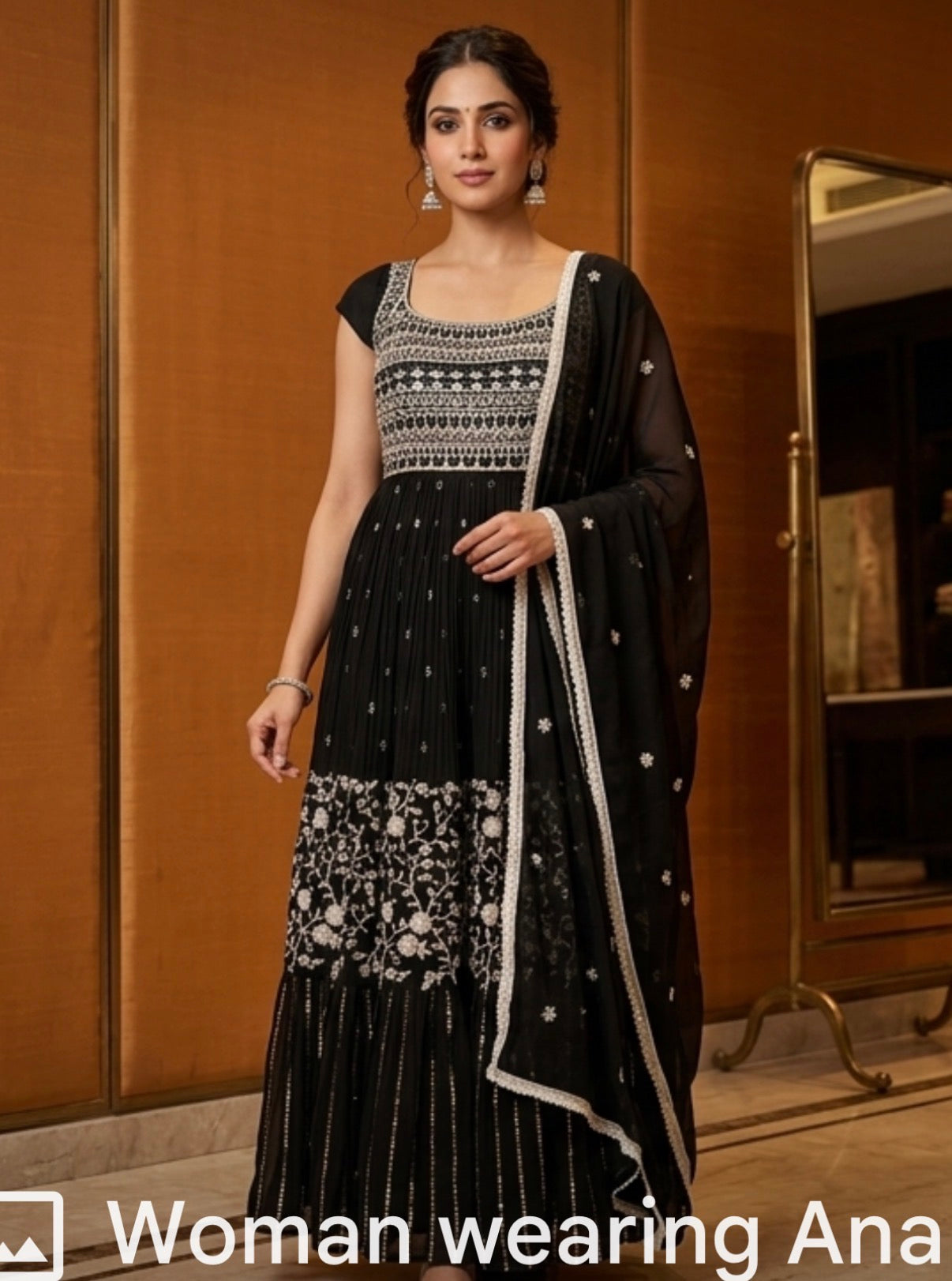 Product Image - Elegant Designer Anarkali Suit for Wedding or Party Wear - 1