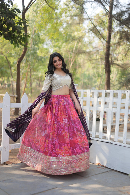 Product Image - Designer Georgette Lehenga Choli | Exquisite Festive Attire